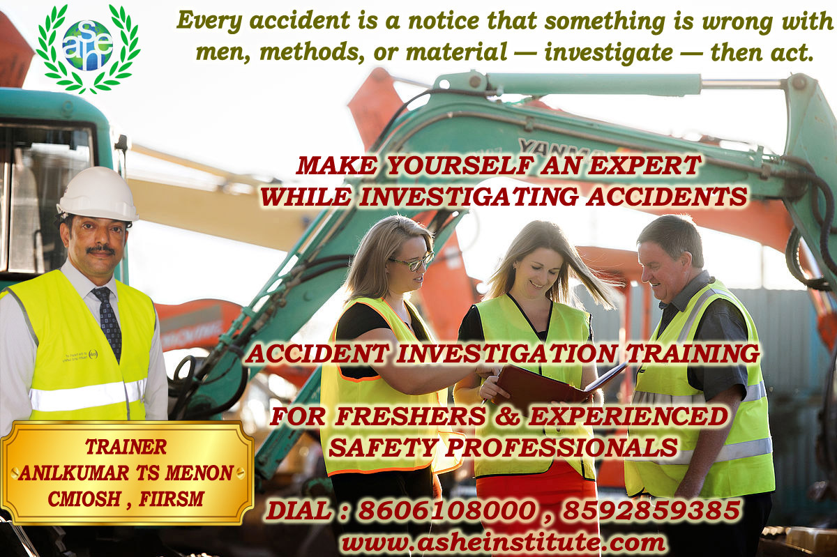 Safety officer training in kochi. join ashei 9447609617