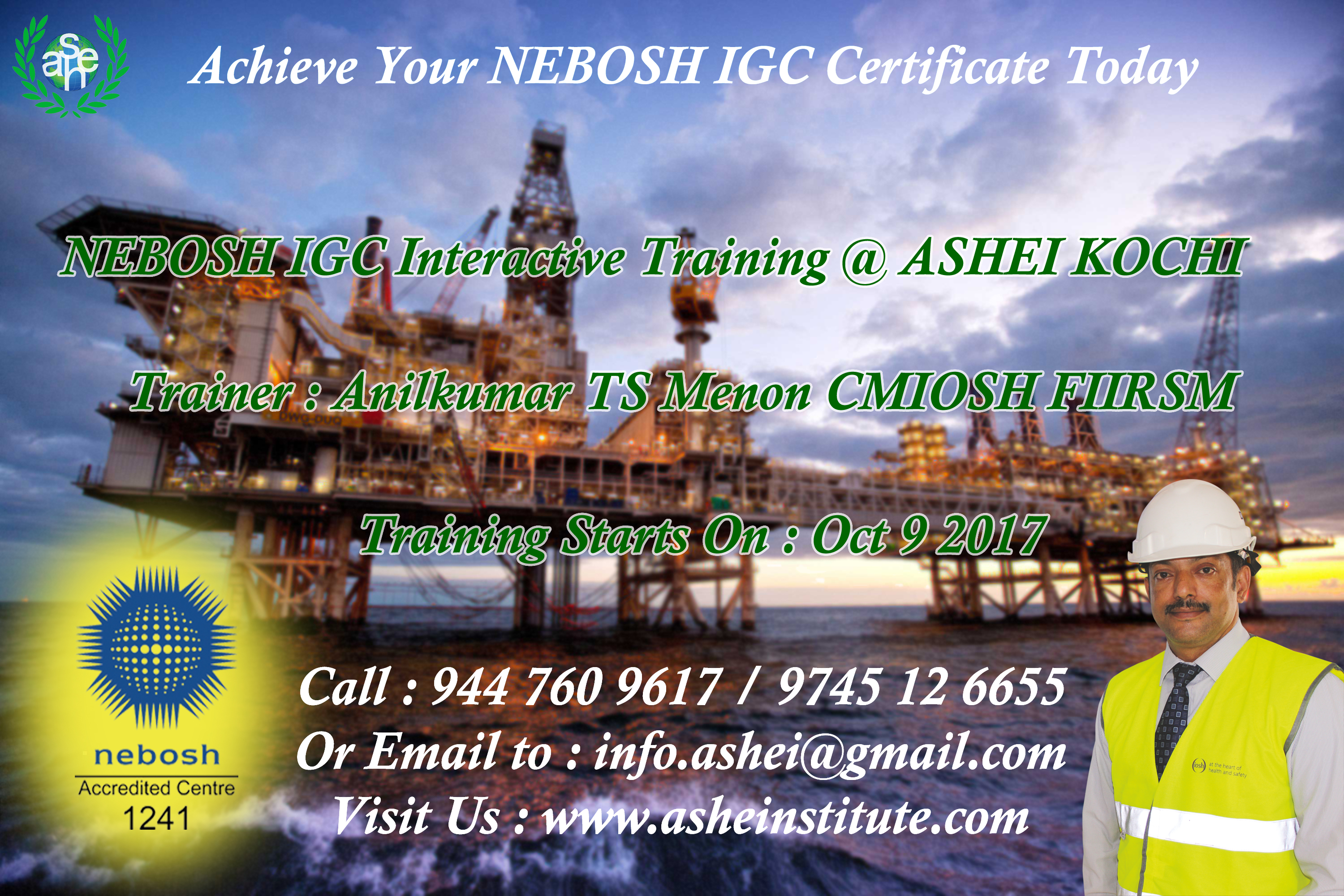 nebosh igc in kochi call 9447609617