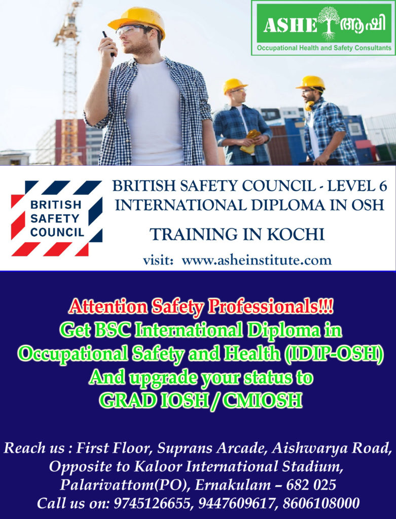 British Safety Council IDIP nebosh in Calicut nebosh bsc idip kerala