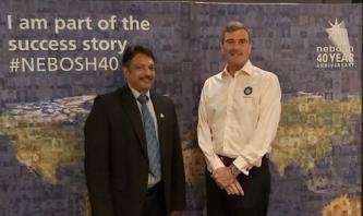 Anil Menon CMIOSH at NEBOSH 40